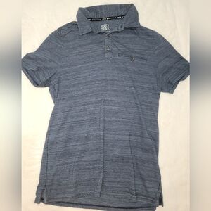 Rock & Republic Navy Blue Polo Shirt Short Sleeve